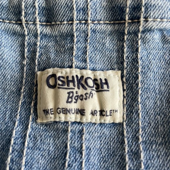 OshKosh B'gosh Denim Eyelet Jumper Dress Size 3T - Picture 2 of 6